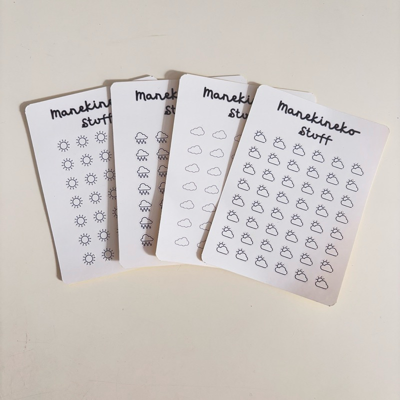 

Stiker Ikon Cuaca / Micro Stickers Weather / Stiker Cuaca