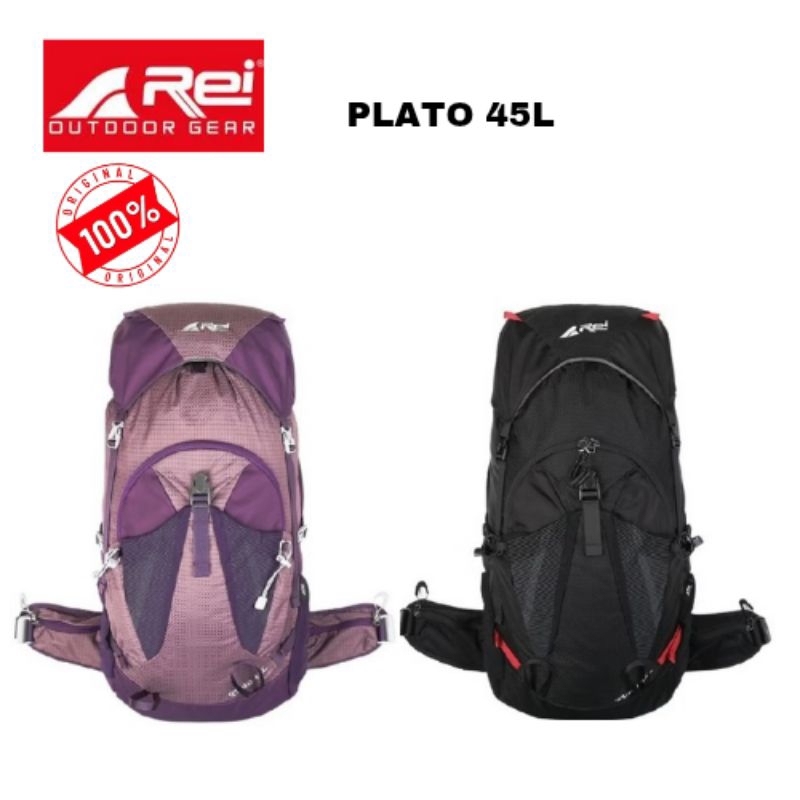 Tas Carrier Rei Plato 45L+Raincover Ori100%