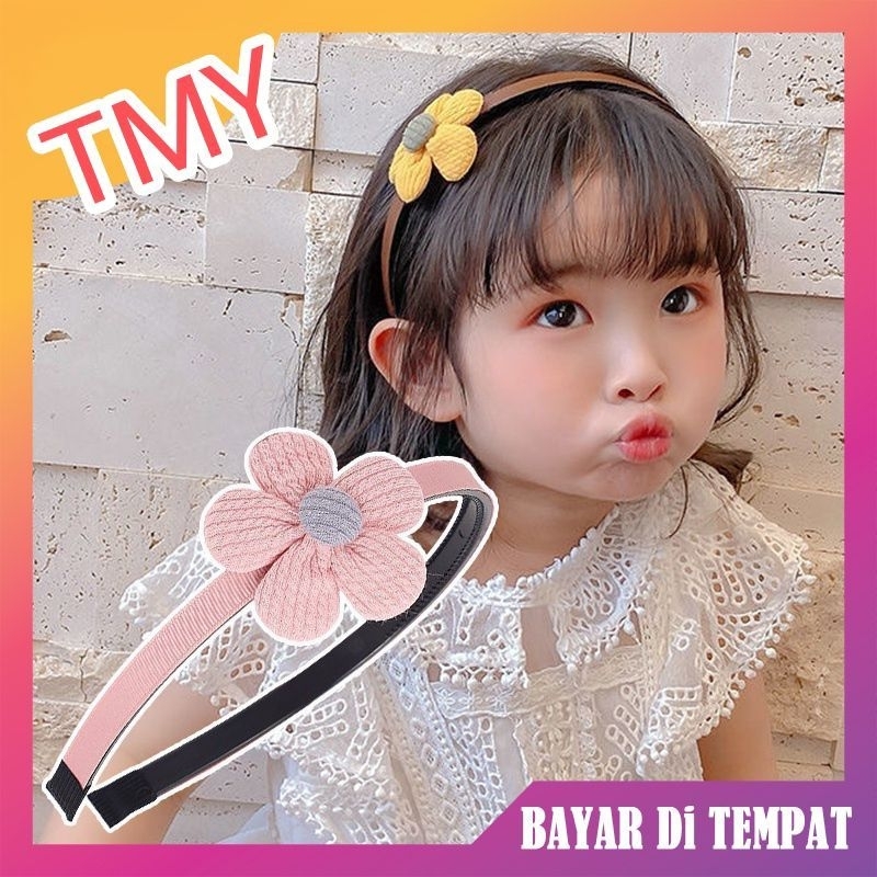 Bando bandana Anak perempuan karakter Motif Bunga Bondu Fashion Korea
