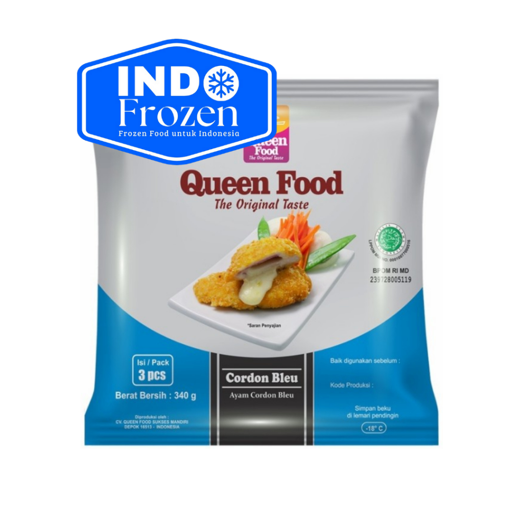 

QUEEN FOOD CORDON BLEU 340GR ISI 3 / FROZEN FOOD
