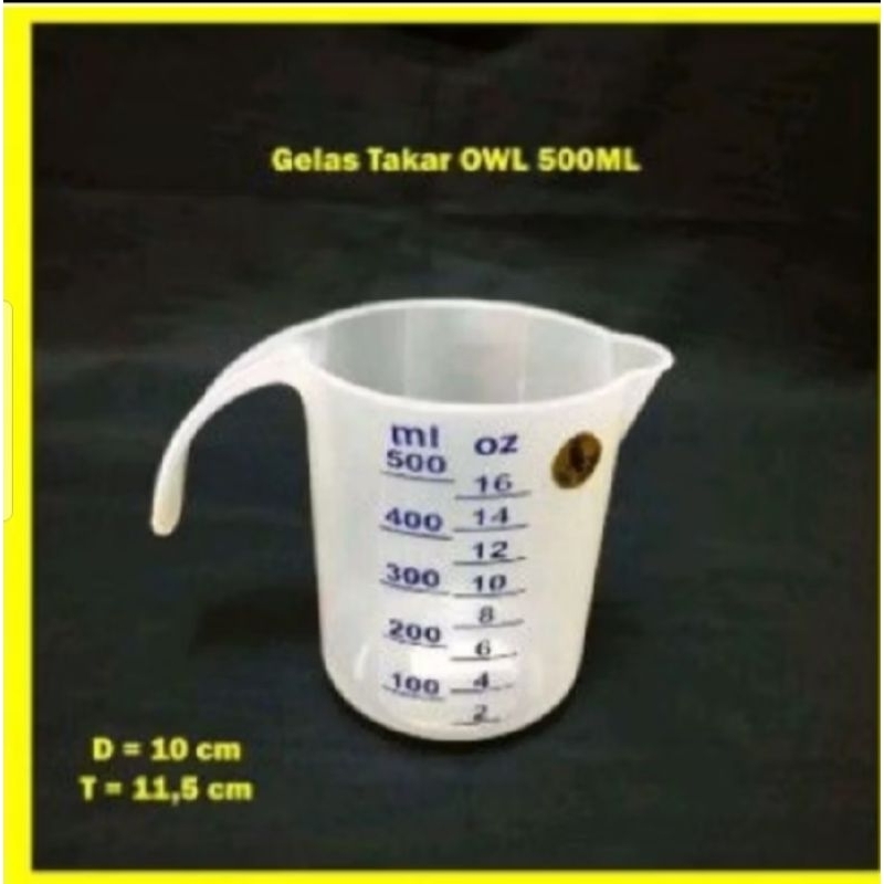 gelas takar air 500ml
