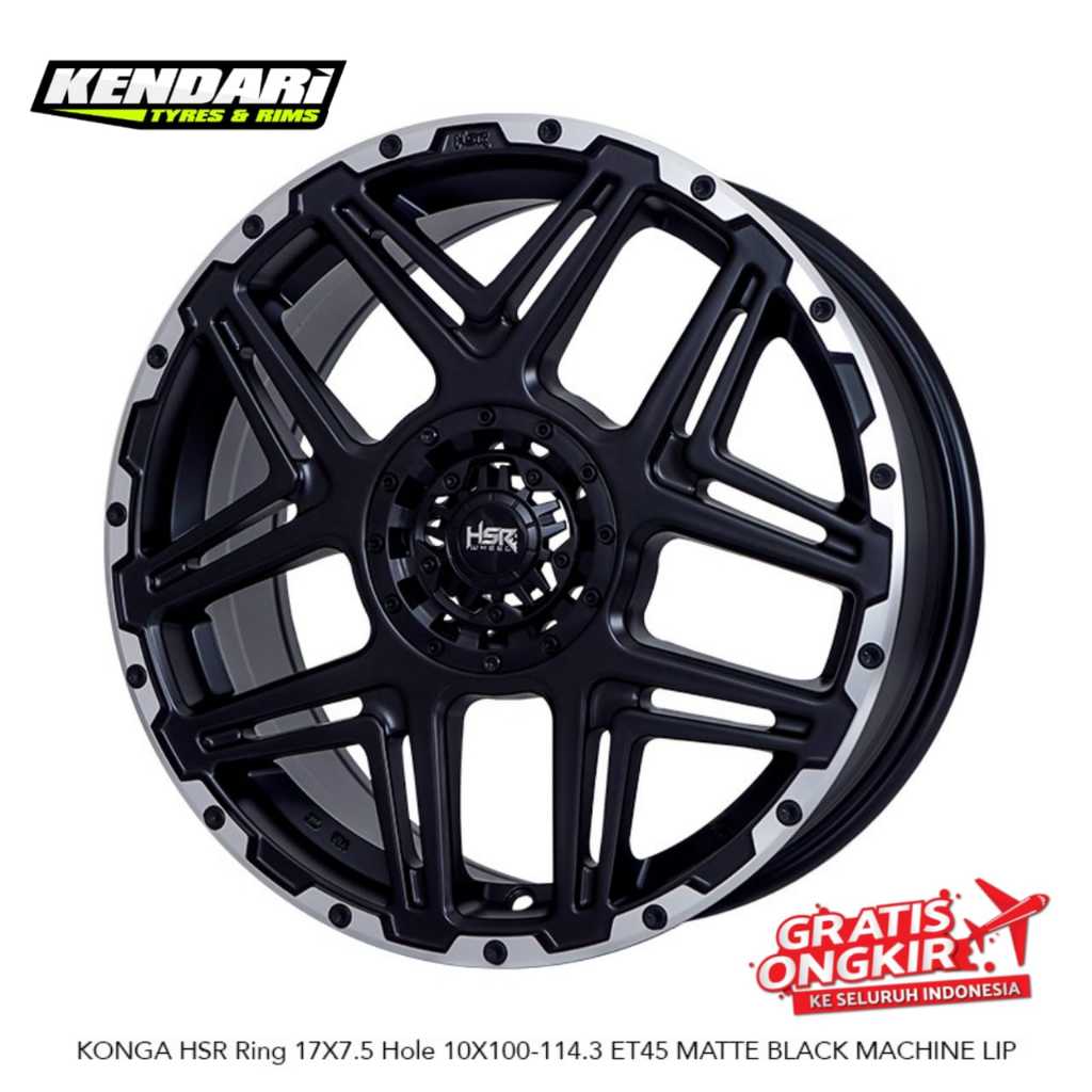 Velg Racing Mobil Avanza New Outlander Sienta Ring 17 HSR KONGA R17