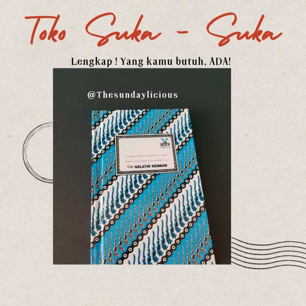 

Buku hardcover batik kecil dan besar