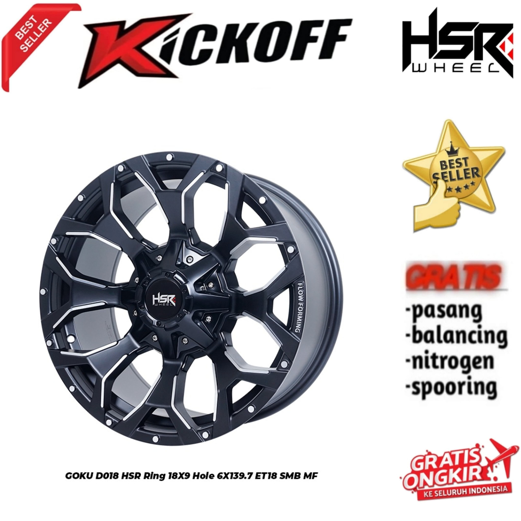 VELG HSR GOKU R18 BUAT PAJERO FORTUNER DLL  HSR ORIGINAL