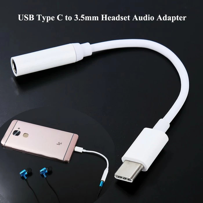 KABEL OTG TYPE C TO AUX AUDIO HEADSET JACK 3.5 MM