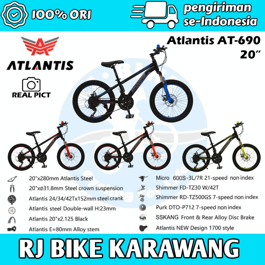SEPEDA GUNUNG MTB ANAK ATLANTIS 690 20INCH