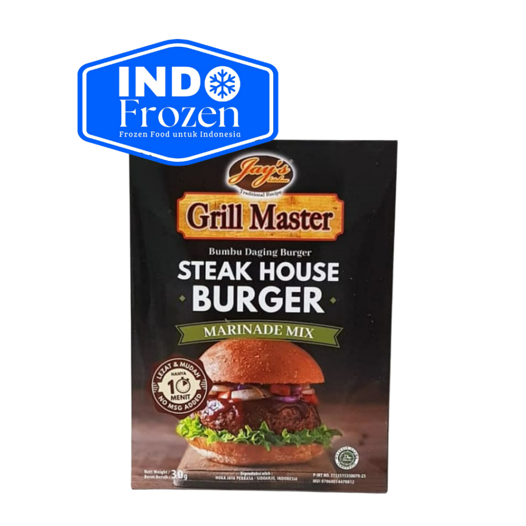 

GRILL MASTER STEAK HOUSE BURGER 30G