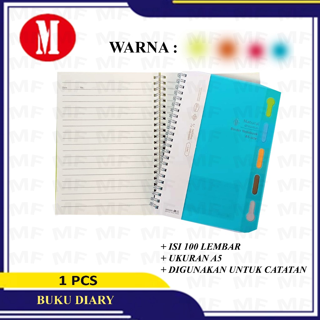 

Buku Diary A5/Binder Notebook A5 Natural dreamer.