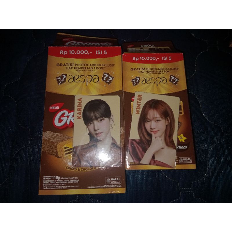 

Nabati Grande Aespa Krisbite Nextar Richoco Karina Winter Photocard