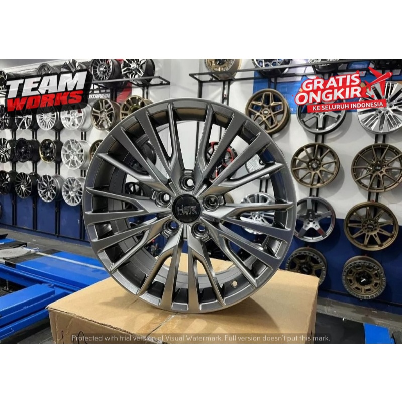 VELG MOBIL RACING RING 17 BLACK CHROME UNTUK AVANZA XENIA MOBILIO HSR SENORITA R17 BLACK CHROME
