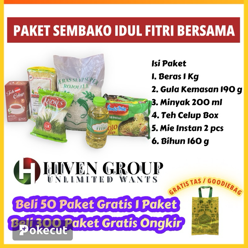 

PAKET SEMBAKO IDUL FITRI BERSAMA