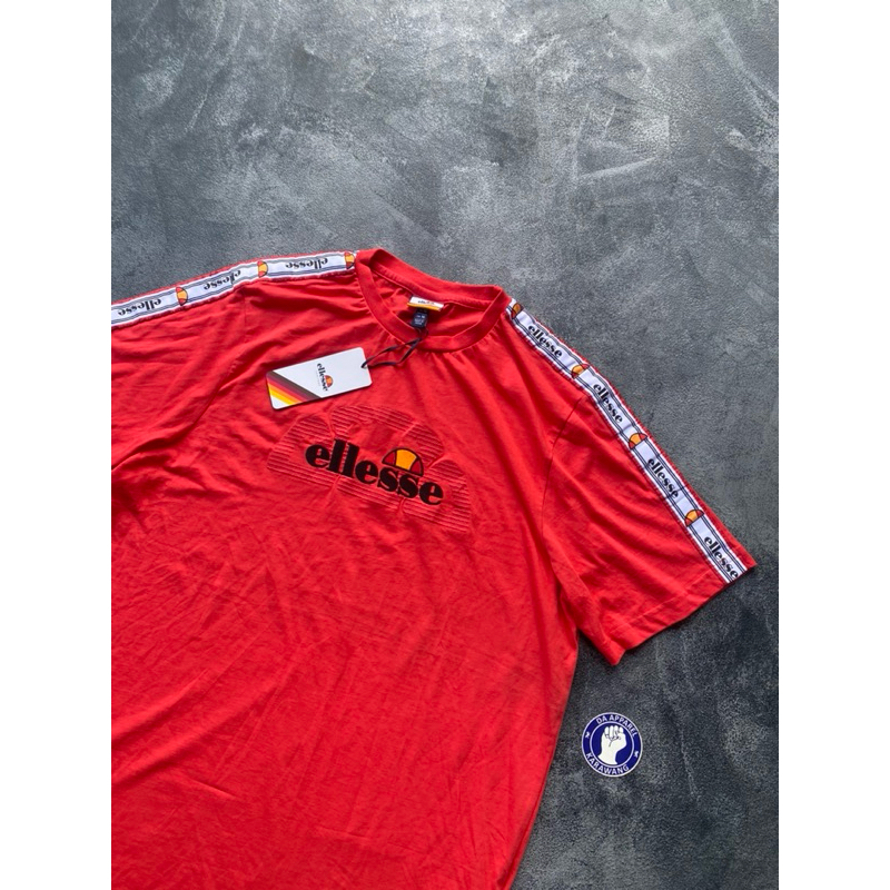 Ready Stok Tshirt Ellesse Antalya taped Merah Original