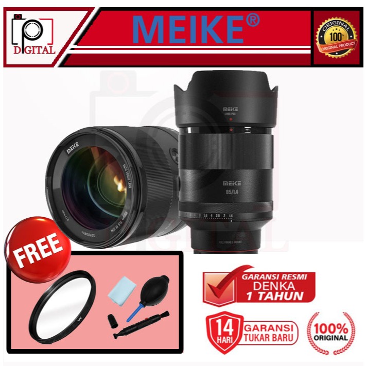 Lensa Meike AF 85mm f1.4 for Nikon Z Mount / Meike 85 mm f/1.4 Fix Lens Mirrorless Resmi
