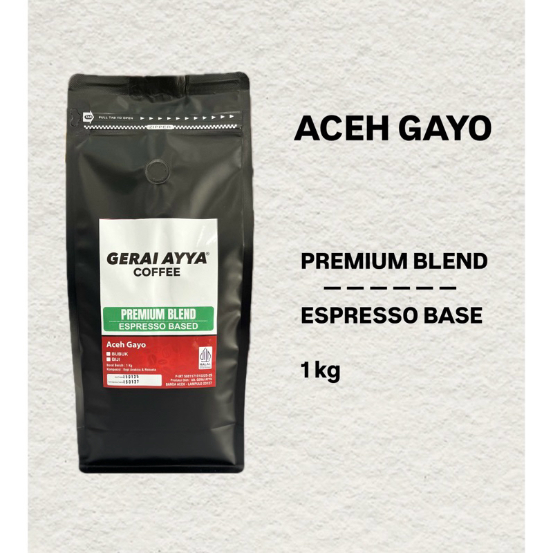 

KOPI PREMIUM BLEND 1 kg ACEH GAYO ( ESPRESSO BASE )