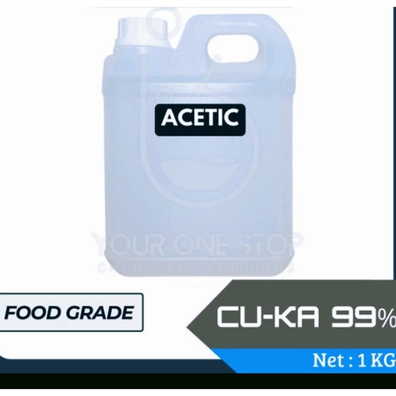 

Cuka/Acetic Acid 99%/cuka dapur/Asam Asetat kemasan 1kg
