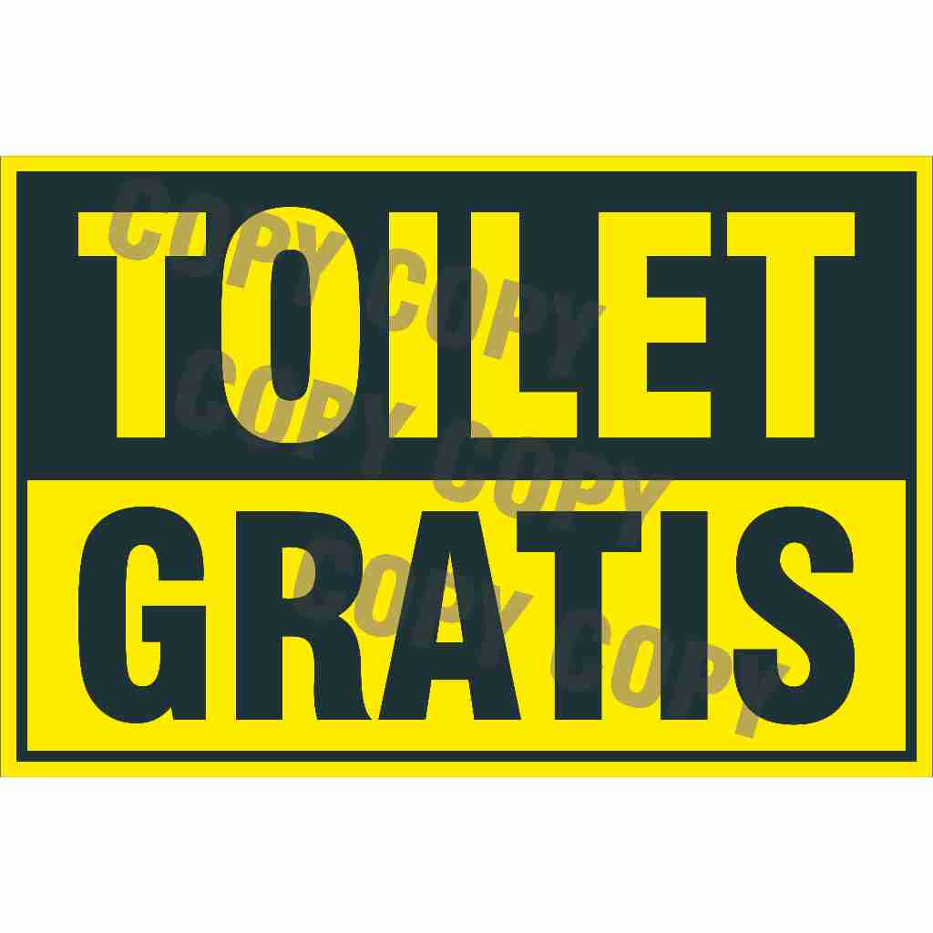 

STIKER PENANDA TOILET GRATIS
