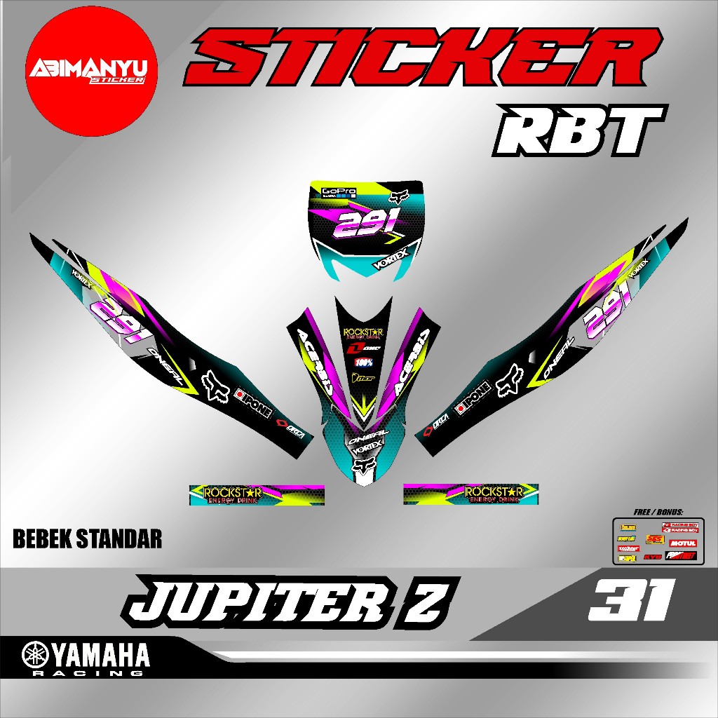 (COD) Sticker RBT JUPITER Z / Decal BRT Jupiter Z