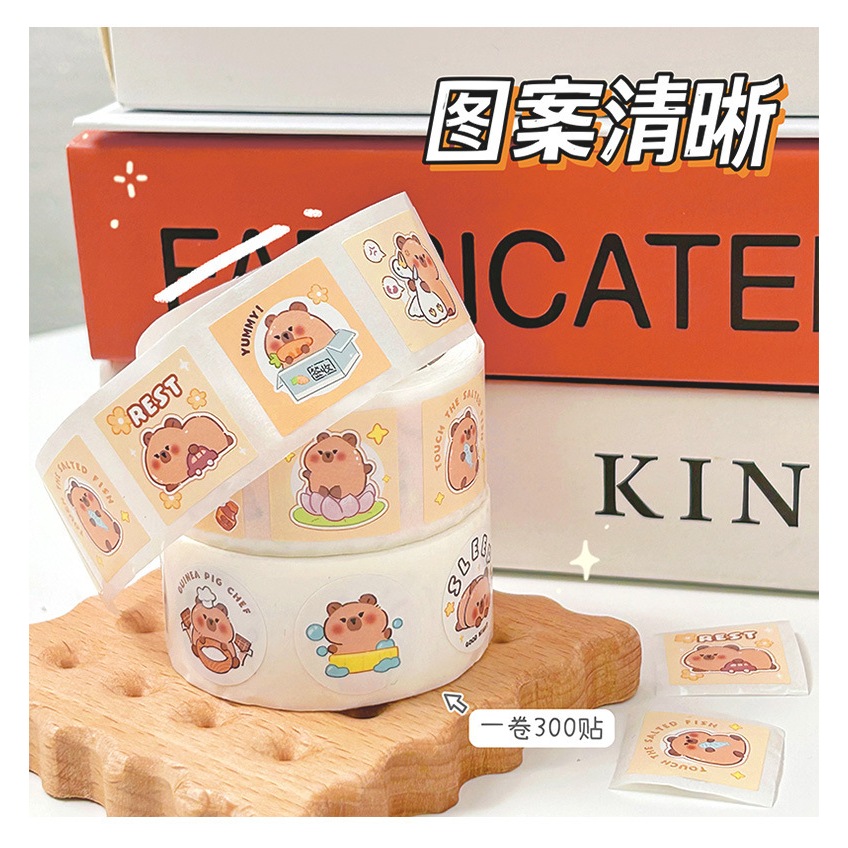 

[SH] Stiker Thank You Capybara / Stiker Ucapan Capybara / Stiker Roll Capybara