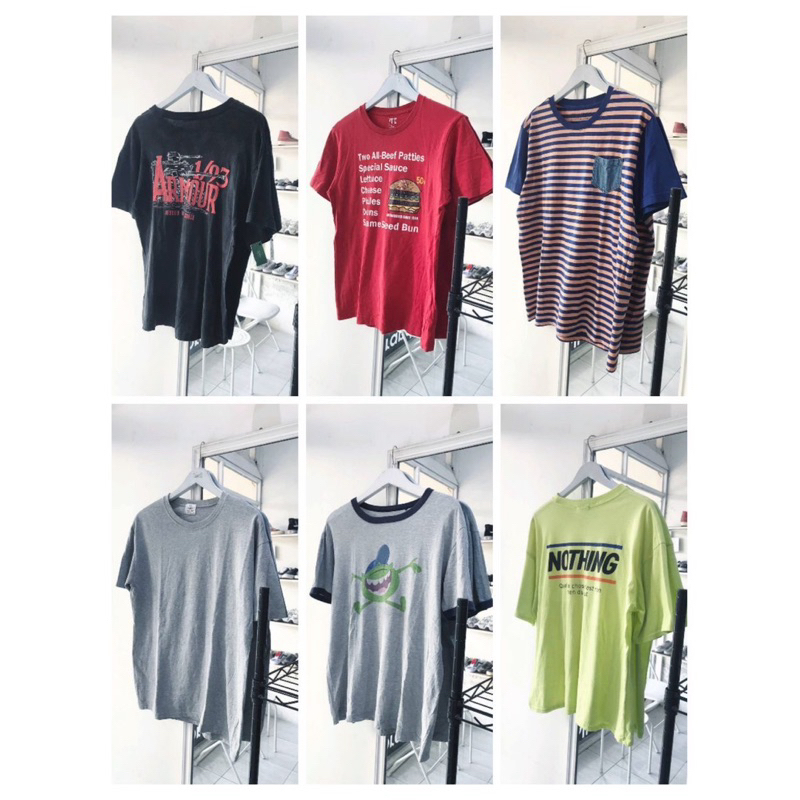 SALE KAOS THRIFT PRELOVED MURAH VOL.14 (Kaos Lengan Panjang , Kaos Brand , Kaos Band , Kaos Gemoy , 
