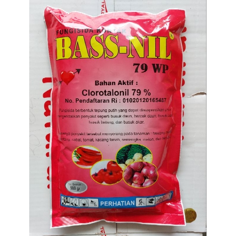 Fungisida BASS-NIL 79 WP Kemasan 1 Kg dan 500 Gram