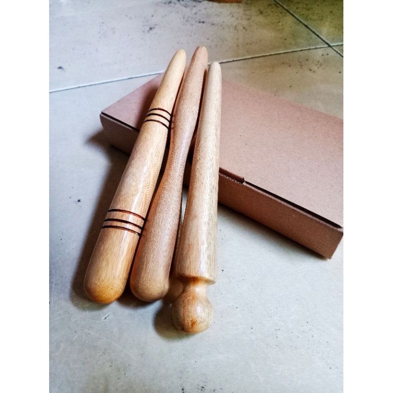 3 alat pijat kayu Bidara reflexy tangankaki