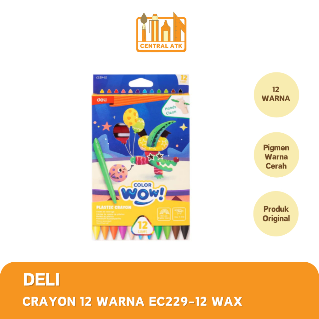 

CRAYON / KRAYON DELI COLOR WOW EC229-12 WAX (1 PCS)
