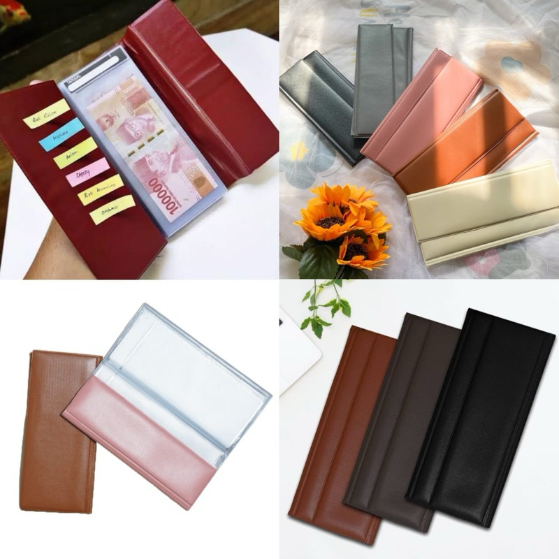 Dompet Disiplin Keuangan Polos Mini / Dompet Wallet 32 Slot Uang / Dompet Disiplin Transparan Organi