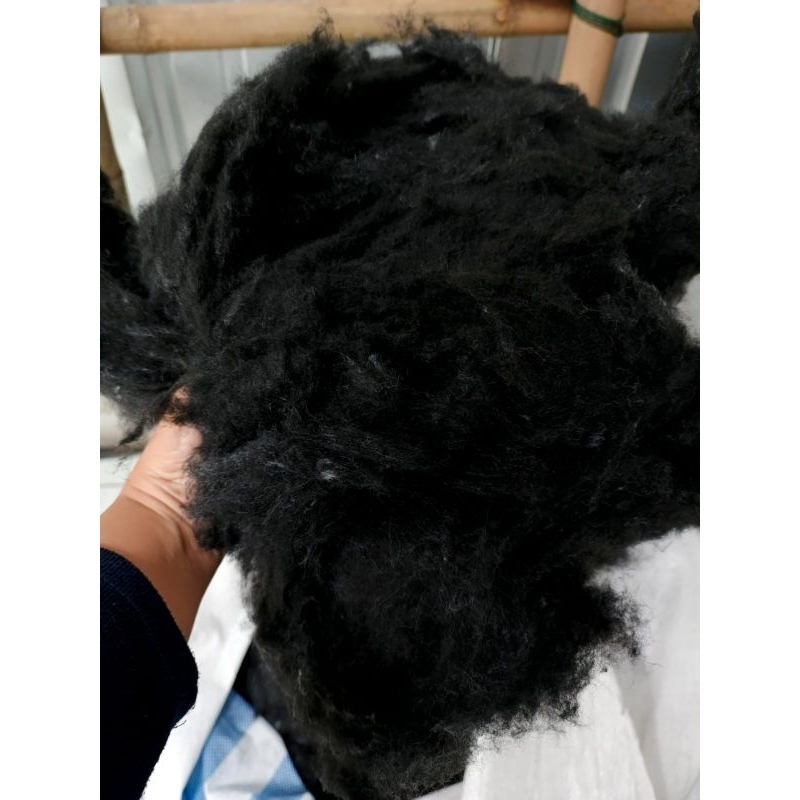 DAKRON HITAM 1kg I 1000g I isian Bantal Guling, Boneka  dll