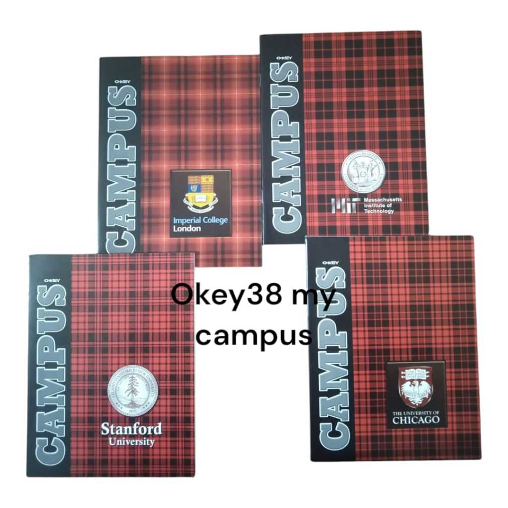 

1 PACK / 10 BUKU TULIS OKEY 38 MY CAMPUS( 10 PCS )