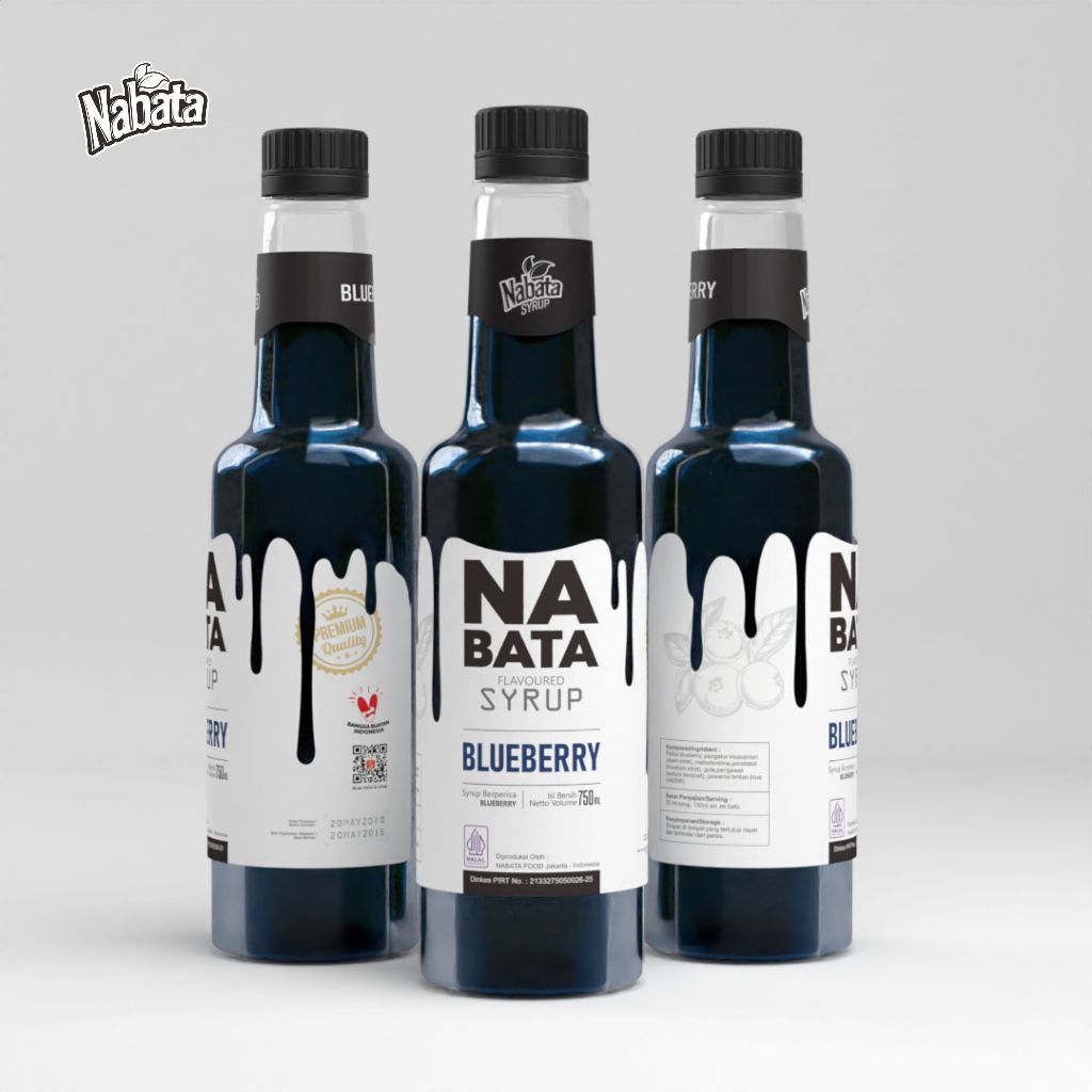 

Sirup Blueberry Premium 750ml Nabata Drink - Syrup Blueberry Untuk Dessert Cafe Restauran
