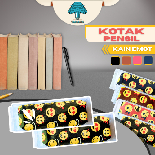 

TEMPAT PENSIL KAIN EMOT 4 pilihan warna