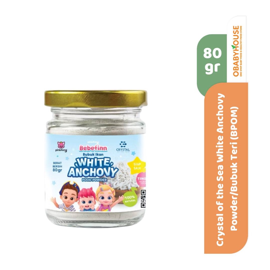 

Crystal of the Sea White Anchovy Powder/Bubuk Teri 80 gr (BPOM Certified)