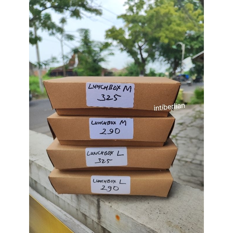 

(1 pack isi 100pcs) Dus Craft Lunchbox Size M dan L