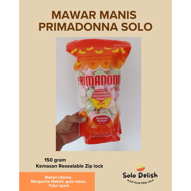 

Mawar Manis Primadonna Solo. 150 gram