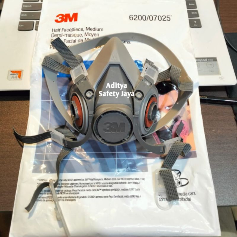 Masker Respirator 3M 6200 Original Berkualitas