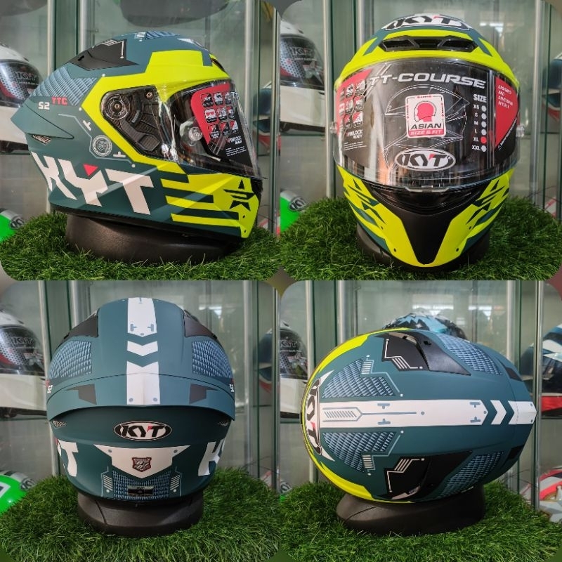 KYT TT COURSE FUSLAGE MATT YELLOW ORIGINAL KYT