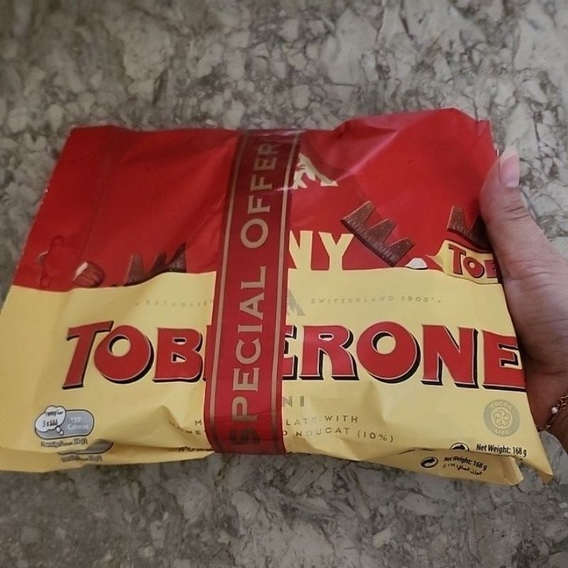 

Toblerone Tiny Special offer @168 gr isi 21pcs Exp DESEMBER 2025