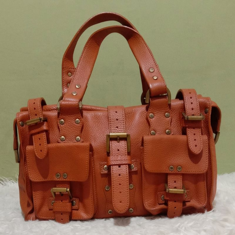 Tas Wanita Mulberry Roxanne Kulit Asli Tunggal Preloved Second Branded