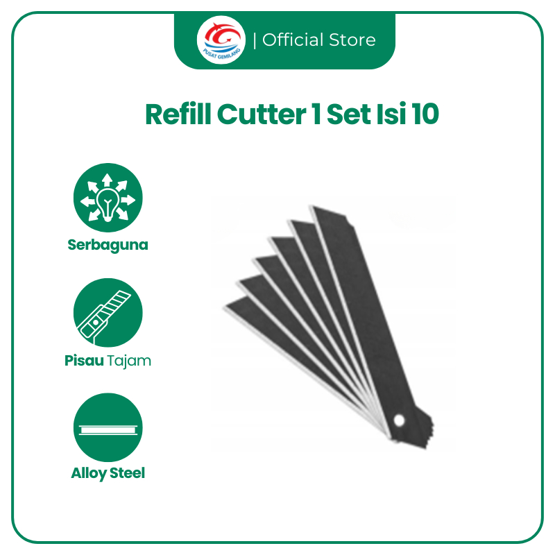 

Refill Cutter Blade Tajam Serbaguna Stainless Steel Anti Karat untuk Pemotong Kertas, Kardus Plastik Harga Grosir Kualitas Terbaik