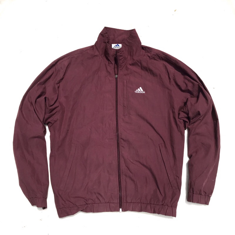 Vintage Adidas Originals Performance balloon Tracktop Red Maroon