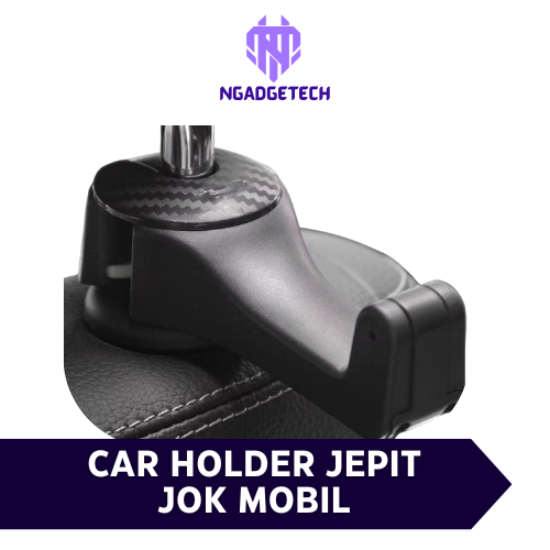 Car Phone Holder Hp Jepit Jok Mobil Belakang Kait Gantungan Tas Multifungsi Serbaguna / Phone Holder