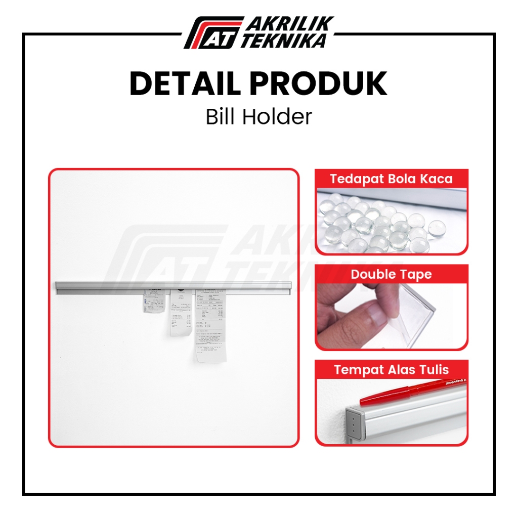 

Bill Holder / Capitan Nota Bon Stainless / Receipt Holder