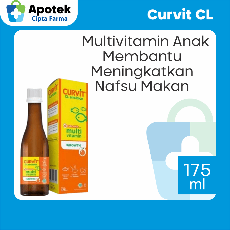 Curvit CL Emulsion Orange Curcuma Cod Liver Oil Vitamin A Vitamin B1 Vitamin B2 Vitamin B6 Vitamin B