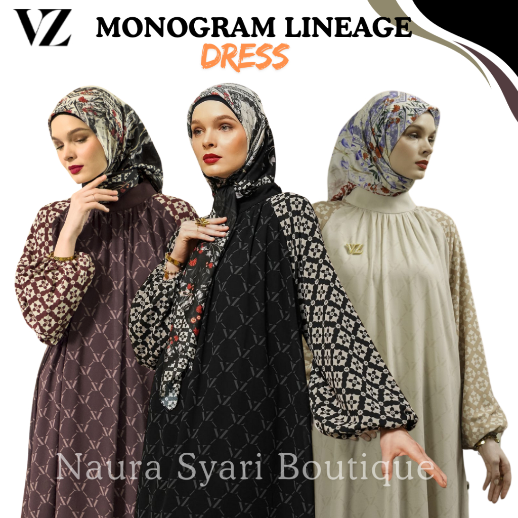 VZ Monogram Lineage Dress / VZ Monogram Lineage Dress ViviZubedi ViviZubedi / VZ LINEAGE DRESS