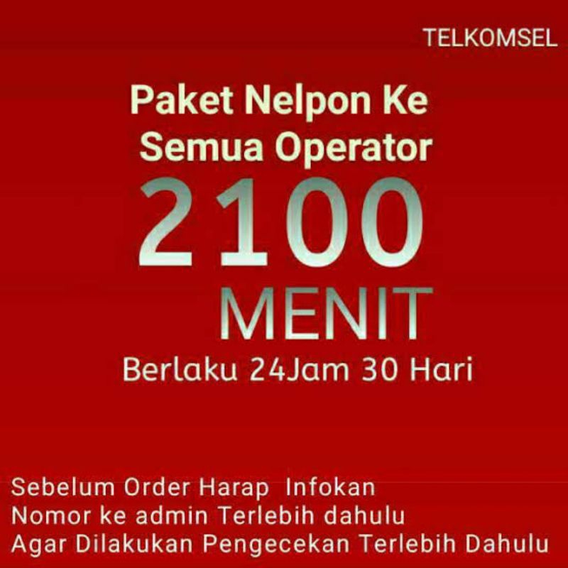 ISI ULANG PAKET NELPON TELKOMSEL 30 HARI II PAKET SMS