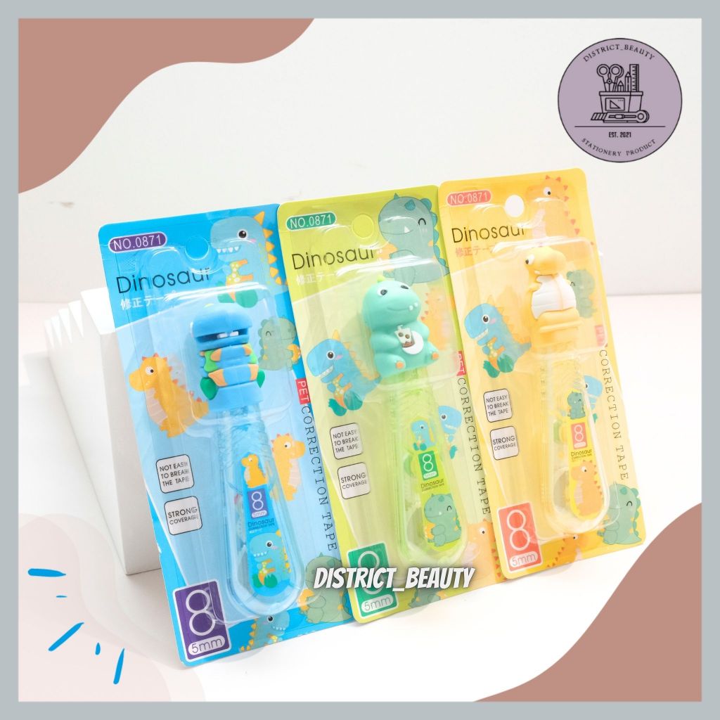 

CORRECTION TAPE DINO TIP EX PANJANG DINO TIP-X TIP X PENGHAPUS PULPEN CORTEP TIP EX DINOSAURUS LUCU TERMURAH