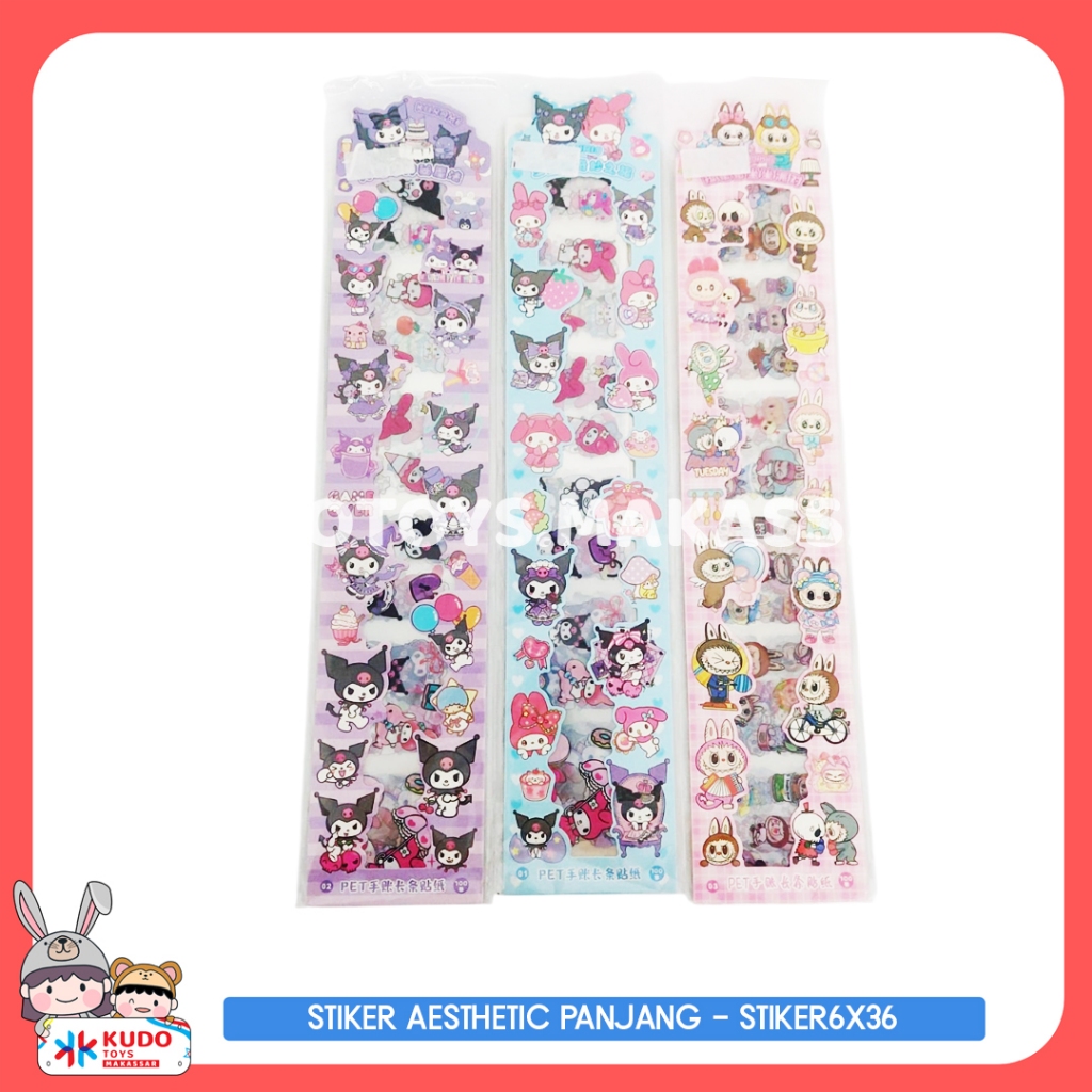 

STIKER KUROMI MELODY DAN LABUBU - STIKER6X36