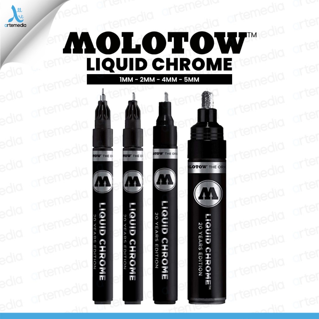 

Molotow Liquid Chrome Mirror Effect Gundam Marker, Miniatur, Body Motor, DIY Helm
