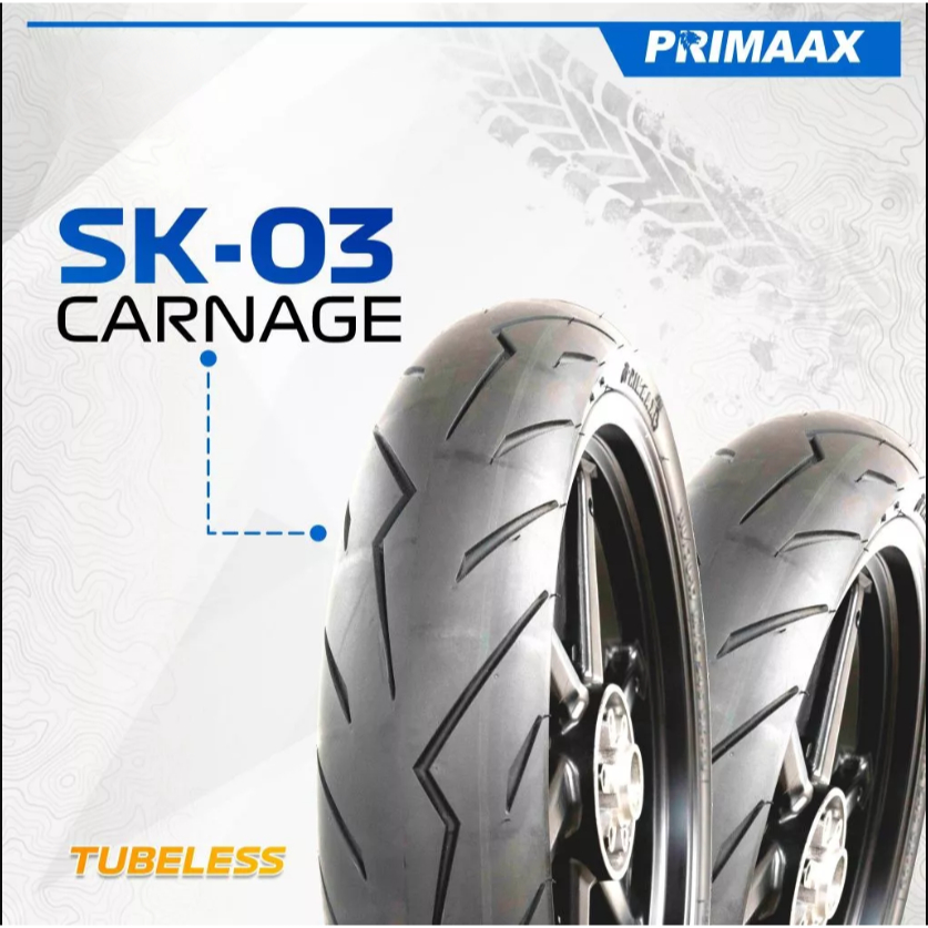 (RING 17) BAN PRIMAX SK 03 CARNAGE TUBELESS RING 17 : 80/80-17 90/80-17 100/80-17 110/70-17 120/70-1
