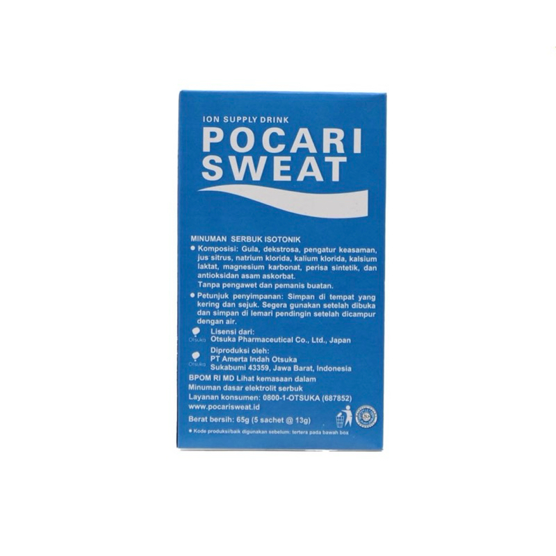 

Minuman Ringan Pocari Sweat Box 5x13 gr